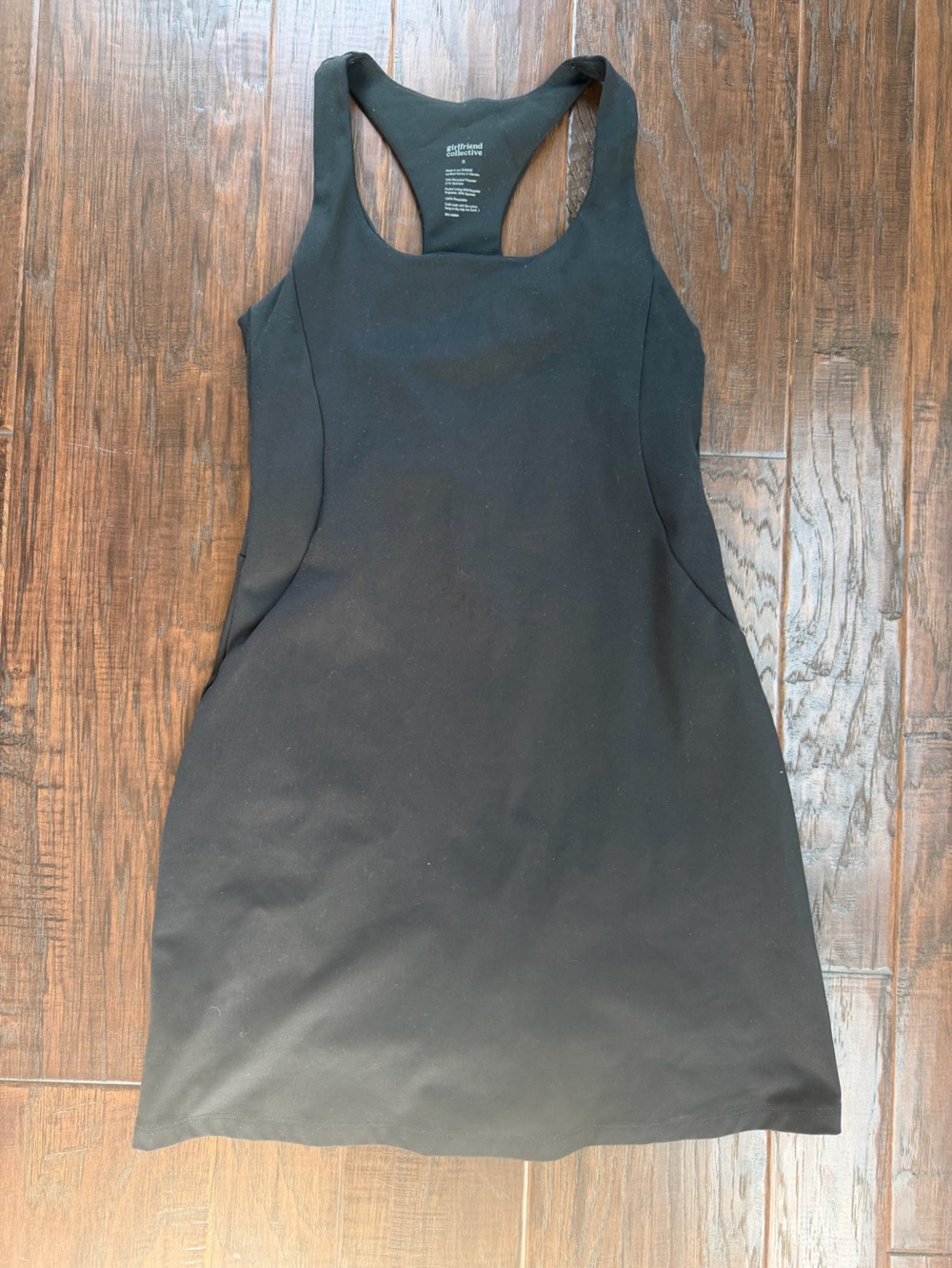 Girlfriend Collective Black Racerback Athletic Dress – Size Small